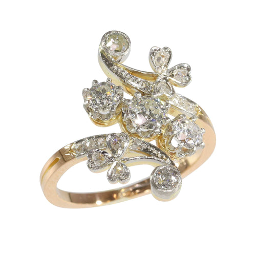Bague 52 La Bague Diamant Vintage Belle Epoque 58 Facettes 24121-0294