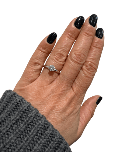 Bague Tiffany and Co - Solitaire Setting Platine - 0,61 carat 58 Facettes 1.0000474/1