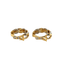 Boucles d'oreilles Maison Christofle - Créoles deux Ors 58 Facettes 1.0000379/1