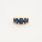 Bague 56 Bague sous un ciel d'étoile Saphirs Diamants 58 Facettes LP459