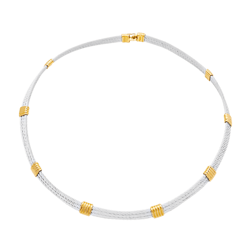 Collier Collier Fred vintage "Force 10", or jaune, acier. 58 Facettes 34733