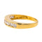 Bague 54 Bague  Demi alliance  Or jaune Diamant 58 Facettes 4084160CN