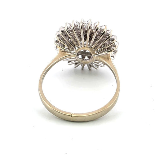 Bague 56 Anello - Anello en or blanc 18k et diamants 58 Facettes