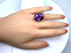 Bague 56 Bague en or jaune & améthyste 58 Facettes AB317