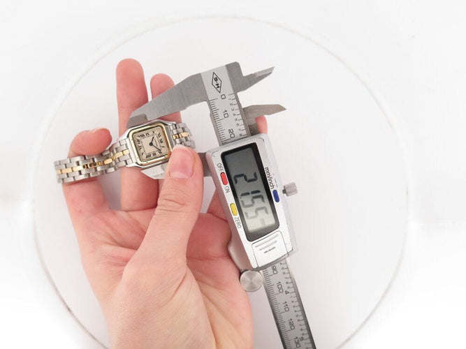 Montre vintage montre CARTIER panthere pm 23 mm 166921 or et acier quartz 58 Facettes 266689
