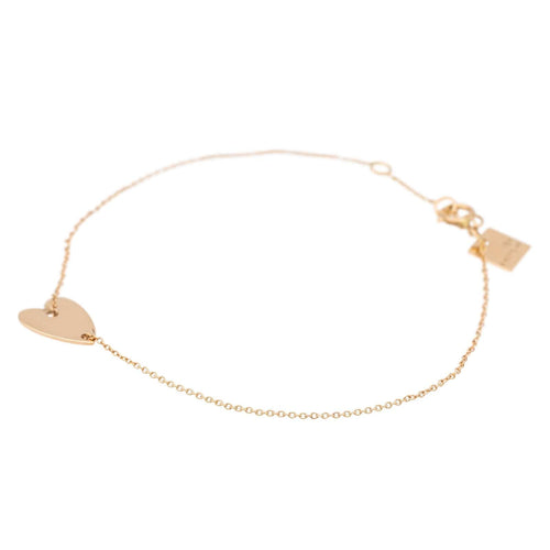 Bracelet Ginette NY Bracelet Coeur Angèle mini heart Or rose 58 Facettes 2678590CN