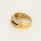 Bague 57 Bague en or jaune, diamants et rubis 58 Facettes B250486