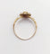 Bague 53 Bague cible antique or jaune 18k perles et émail noir (circa 1900) 58 Facettes A06001