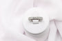 Bague Bague demi-alliance diamants taille princesse 0,70 ct en or blanc 750 58 Facettes 240269