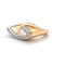 Bague 54 Bague Eventail Géometrique deux ors 58 Facettes 1.0002290/2