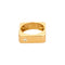 Bague 58 Bague moderniste de forme carré en or jaune et diamant 58 Facettes THI0518