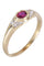 Bague 52 Bague jonc rubis et diamants 58 Facettes 084901
