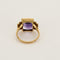 Bague 54 Bague en or jaune et platine, améthyste et diamants 58 Facettes BLO0462