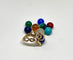 Bague 53 Gilbert Albert - Bague or jaune et billes 58 Facettes