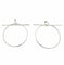 HERMES. Collection "Loop", boucles d'oreilles argent GM 58 Facettes