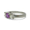 Bague 50 Bague or saphir rose 1 ct et diamants 0,60ct 58 Facettes 00045001