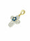 Pendentif Pendentif Croix 2 Ors 18K Saphir et Diamants 58 Facettes