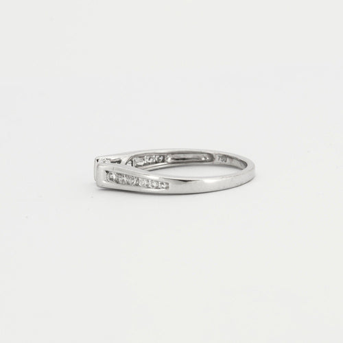 Bague Bague diamant solitaire et pavage diamants 58 Facettes
