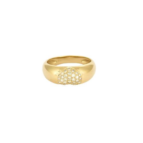Bague 53,5 Bague en or jaune et diamants 58 Facettes CHA1096