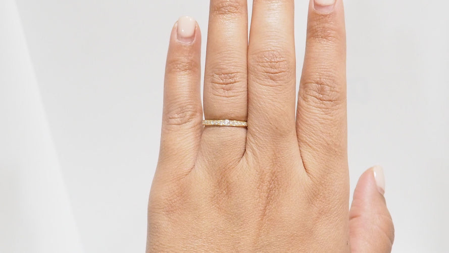 Bague MAUBOUSSIN - Alliance en or jaune et diamants 58 Facettes