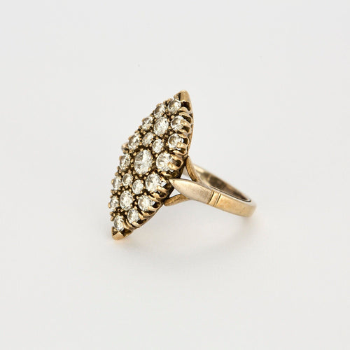 Bague 48 Bague Marquise Or Blanc Diamants 58 Facettes