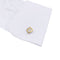 Boutons de manchette Cartier, "Santos Dumont", or et acier. 58 Facettes 33211