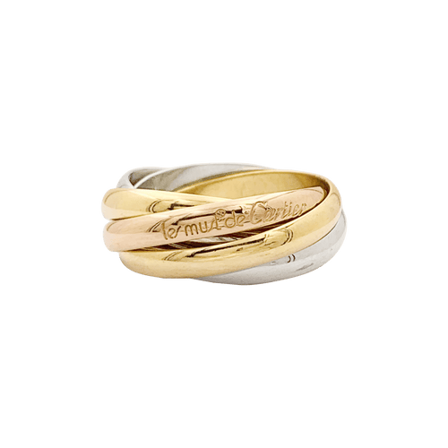 Bague 53 Bague Cartier, "Must de Cartier 5 anneaux", 3 ors. 58 Facettes 34533