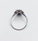 Bague 54 Bague marquise art deco or blanc 18k et platine ornée de diamants taille roses et de saphir calibrés dans une monture géométrique 58 Facettes A04970