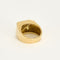 Bague 54,5 Bague de type chevalière en or jaune, or blanc, perle de culture blanche et diamant 58 Facettes TOU1577