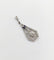 Pendentif Pendentif fleur Art déco en or blanc 18k avec diamants taille roses et saphirs 58 Facettes A06507