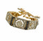 Bracelet Bracelet ancien art déco en or , saphirs et diamants 58 Facettes