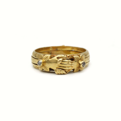 Bague Bague or diamants rubis 58 Facettes 240218R