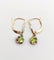 Boucles d'oreilles Dormeuses antique or jaune péridot en serti griffes 58 Facettes A05288