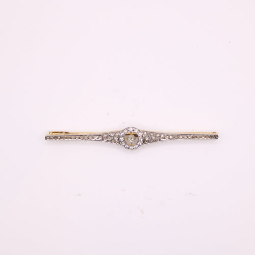 Broche Broche Art déco Diamants Deux ors 58 Facettes