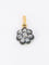 Pendentif Pendentif fleur Napoleon III or argent diamants taille ancienne 58 Facettes 965