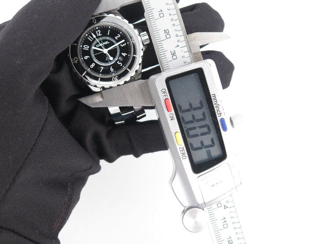 Montre montre CHANEL j12 intense black 33 mm ceramique noire + boite 58 Facettes 261661