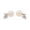 Boucles d'oreilles Boucles d'oreilles Puces Or blanc Perle 58 Facettes 3460624RV