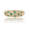 Bague 58 Bague jonc émeraudes et diamants 58 Facettes CV122