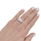 Bague 53.5 Bague vintage or blanc et diamants. 58 Facettes 34256