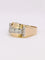 Bague 60 Bague tank or jaune diamants 58 Facettes J374