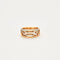 Bague 53 Bague croisée moderne 58 Facettes 2512