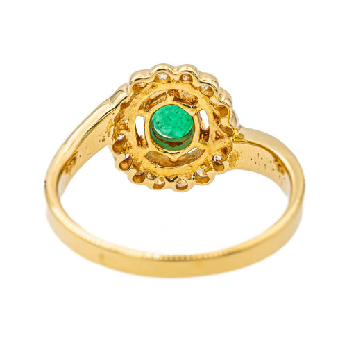 Bague 52 Bague Pompadour Or jaune Emeraude 58 Facettes 3447710CN