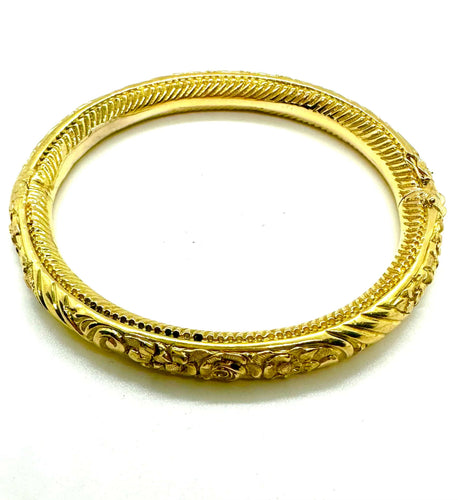 Bracelet Bracelet vintage en or fabriqué à partir d'un tube creux, début des années 1900 58 Facettes