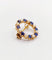 Broche Broche antique en or 18k avec perles et pierres bleues 58 Facettes A06460