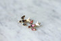 Boucles d'oreilles Dormeuses colombes grenats de Perpignan 58 Facettes