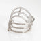 Bague 53 Bague en V à trois niveaux avec diamants 58 Facettes G13192