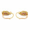 Boucles d'oreilles Boucles d'oreilles Dormeuses Or jaune Rubis 58 Facettes 3309389CN