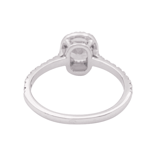 54 Bague solitaire or blanc, diamant 0,73 carat. 58 Facettes 34198