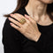 Bague Bague dôme vintage des années 80 sculptée en or jaune 18 carats, large bande, taille 7, bijoux de succession 58 Facettes G14029