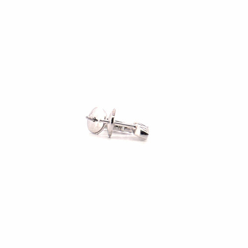 Boucles d'oreilles Puces d'oreilles Trilogie Or Blanc & Diamants 58 Facettes